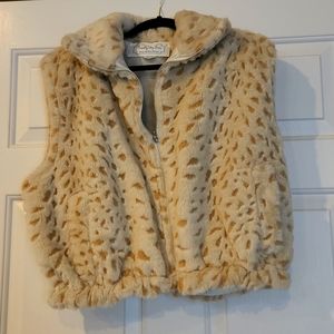 Cheetah  fur vest